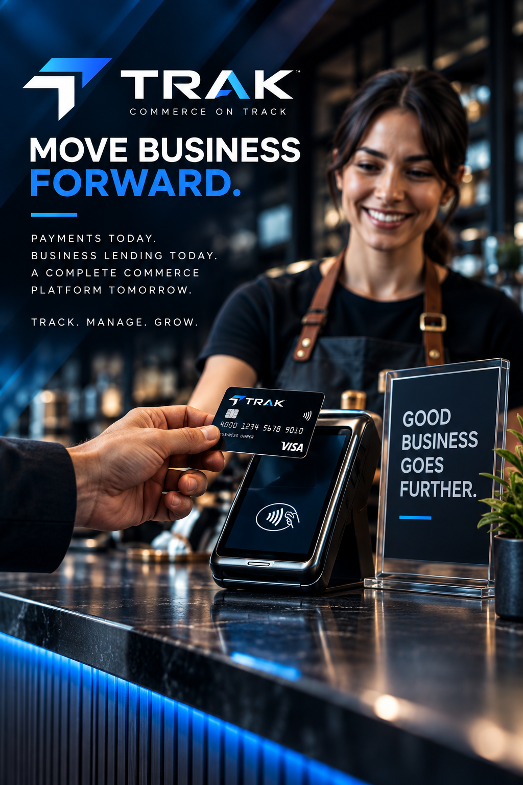 TRAK payment solutions artwork